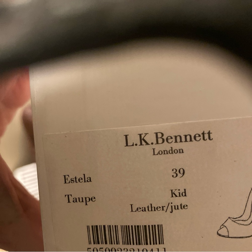 LK Bennett Taupe Wedges